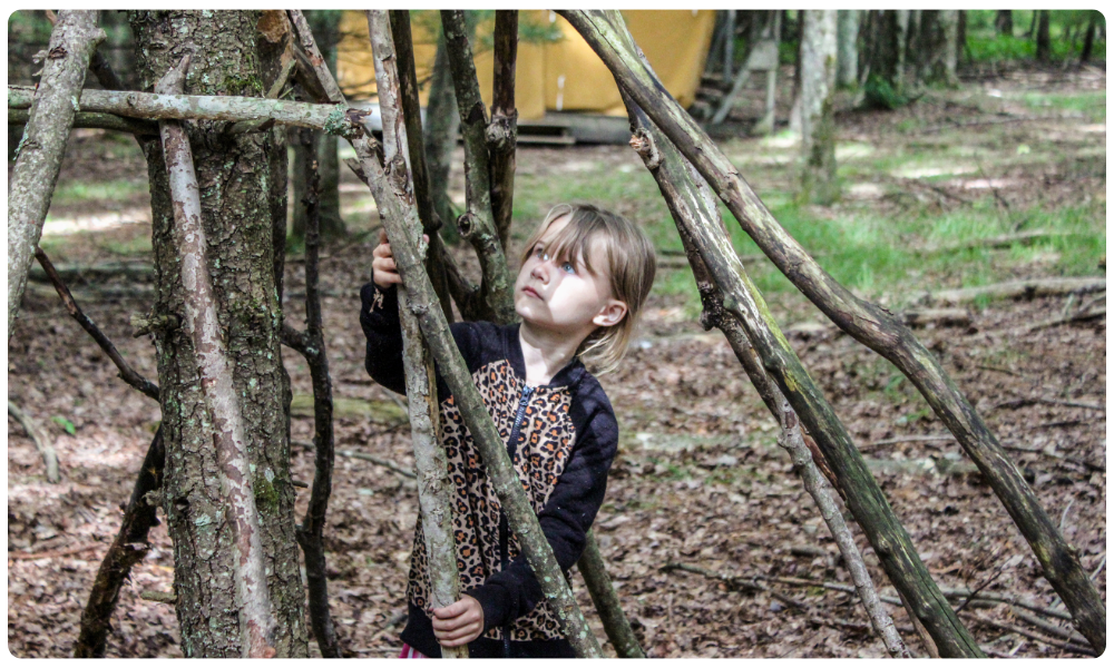 Brownie girl at camp